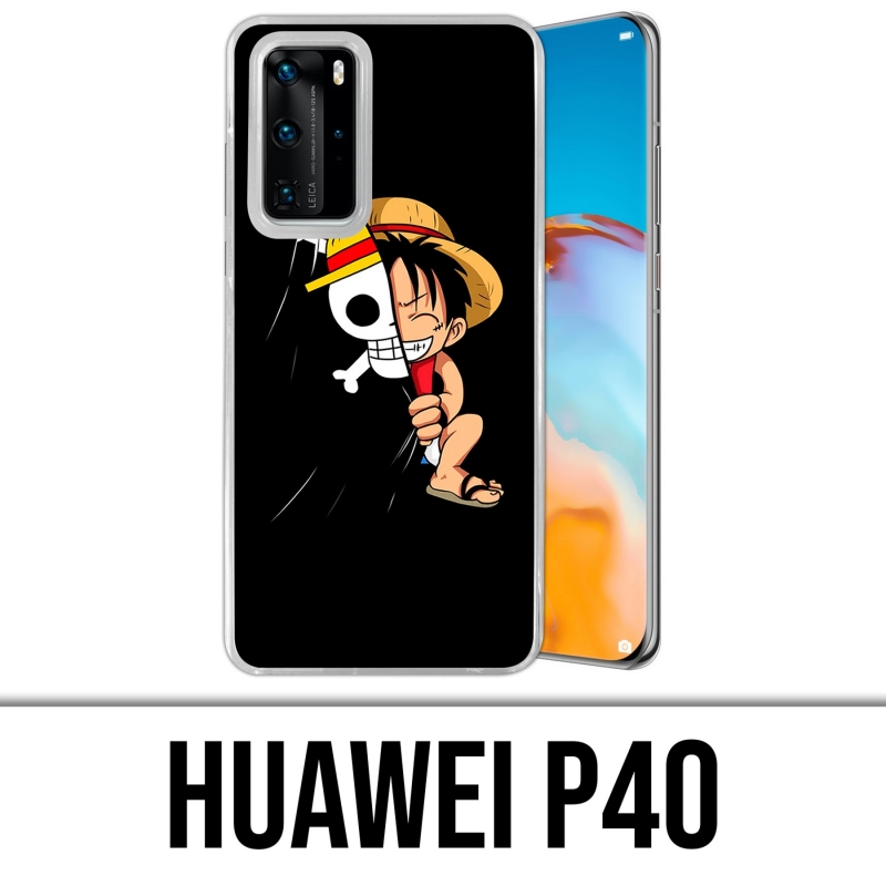 Funda Huawei P40 - Bandera One Piece Baby Luffy