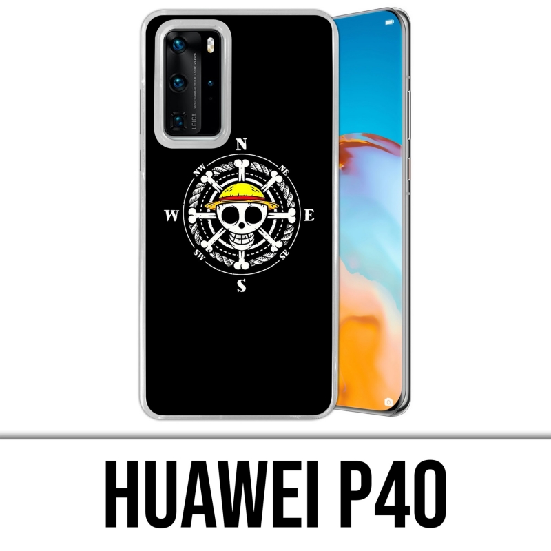 Custodia per Huawei P40 - Bussola con logo One Piece