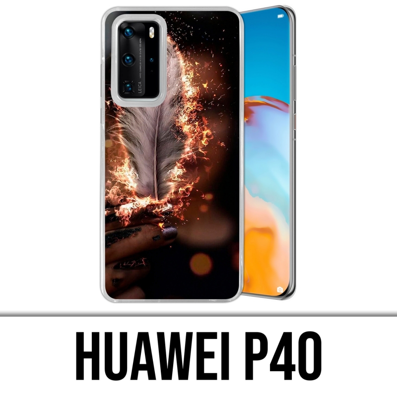 Funda Huawei P40 - Pluma de fuego