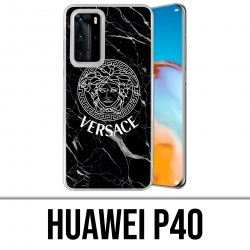 Huawei P40 Case - Versace Black Marble