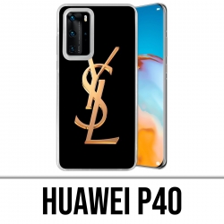 Custodia per Huawei P40 - Ysl Yves Saint Laurent Logo dorato
