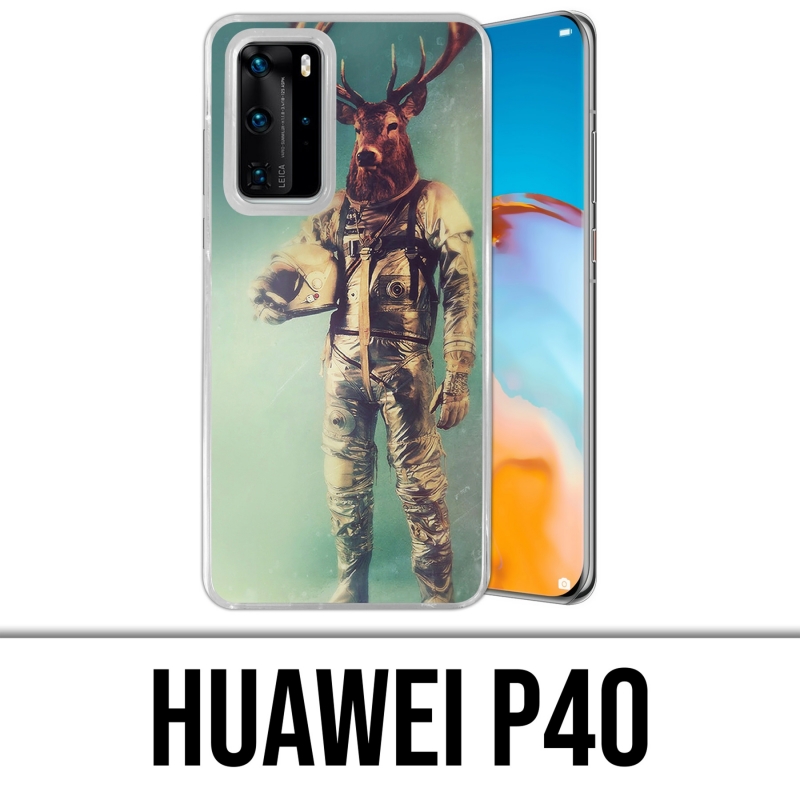 Custodia per Huawei P40 - Animale Astronauta Cervo