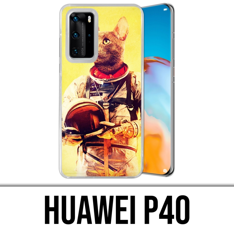 Custodia per Huawei P40 - Gatto Astronauta Animale