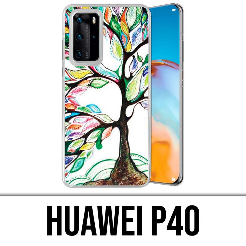 Coque Huawei P40 - Arbre Multicolore