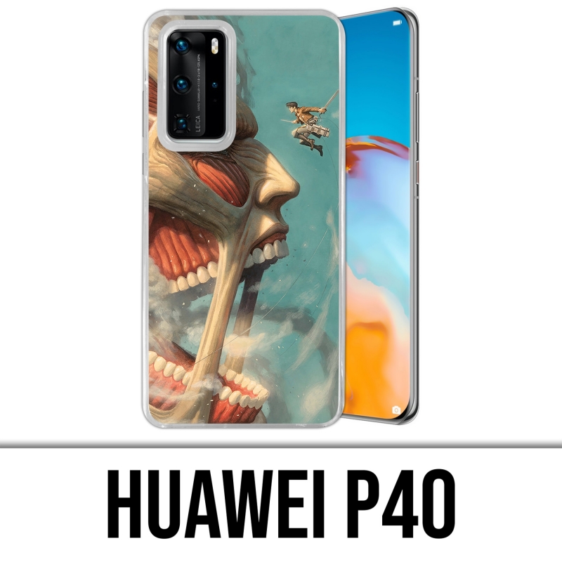 Huawei P40 Case - Attack-On-Titan-Art