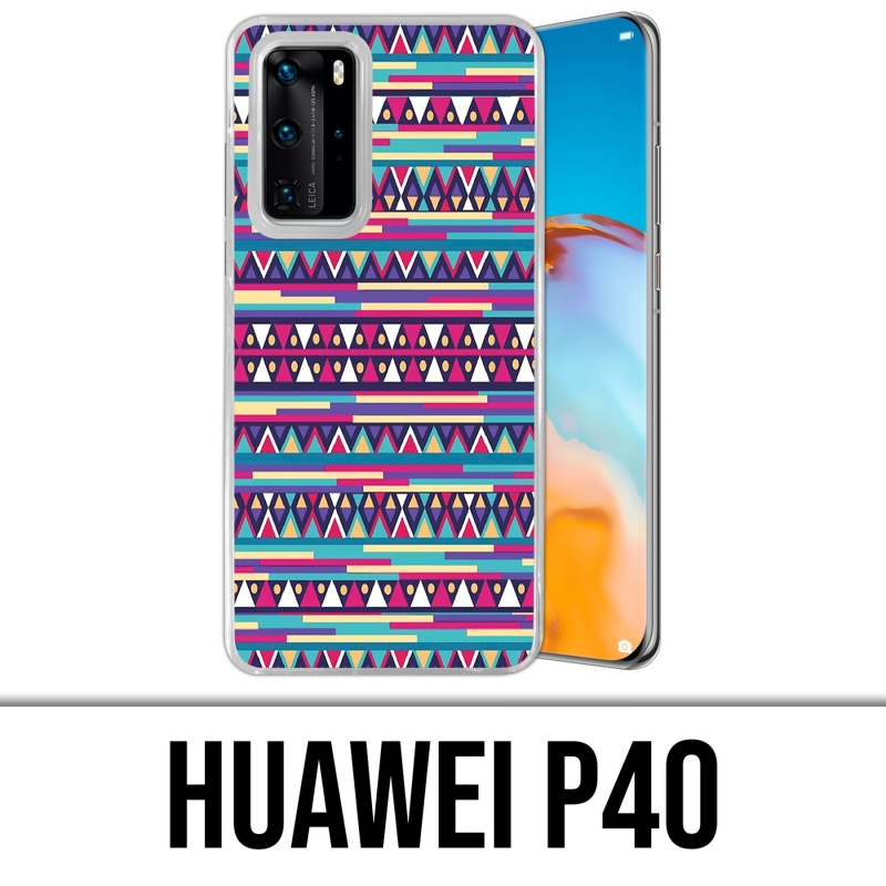 Coque Huawei P40 - Azteque Rose