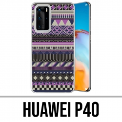 Custodia per Huawei P40 - Viola azteco