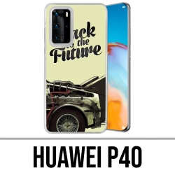Coque Huawei P40 - Back To The Future Delorean