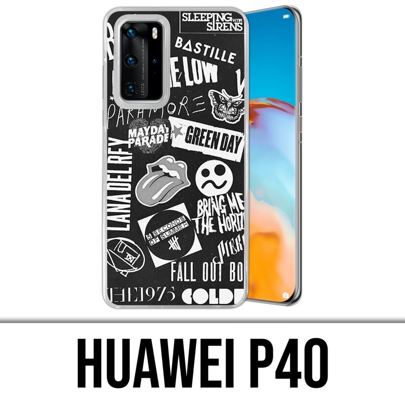 Huawei P40 Case - Rock Badge
