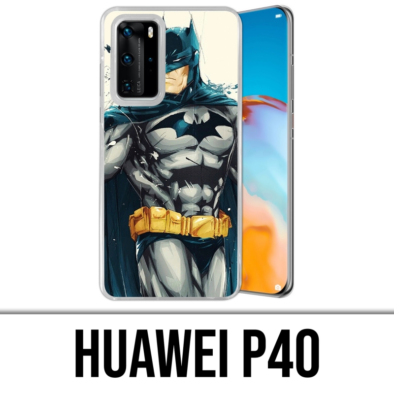 Huawei P40 Case - Batman Paint Art