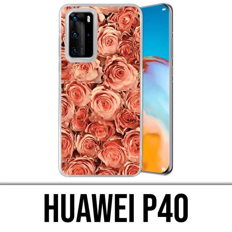 Funda Huawei P40 - Ramo de rosas