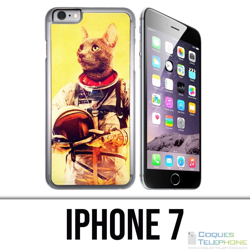 Coque iPhone 7 - Animal Astronaute Chat