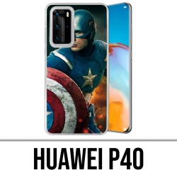 Funda Huawei P40 - Capitán América Comics Vengadores