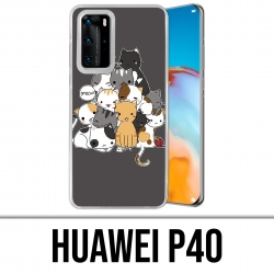 Coque Huawei P40 - Chat Meow