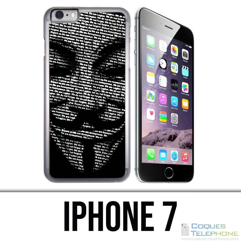 Coque iPhone 7 - Anonymous 3D