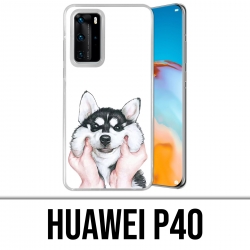 Funda Huawei P40 - Perro Husky Cheek