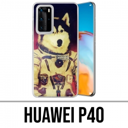 Coque Huawei P40 - Chien Jusky Astronaute