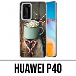 Coque Huawei P40 - Chocolat Chaud Marshmallow