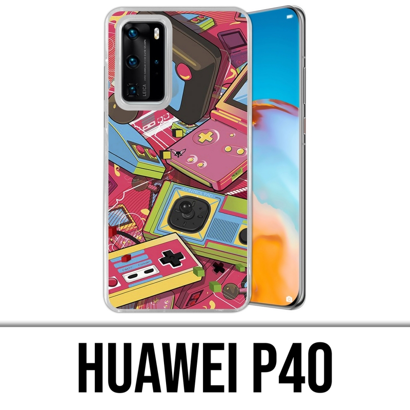 Custodia Huawei P40 - Console retrò vintage