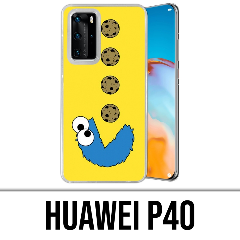 Custodia per Huawei P40 - Cookie Monster Pacman