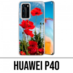 Coque Huawei P40 - Coquelicots 1