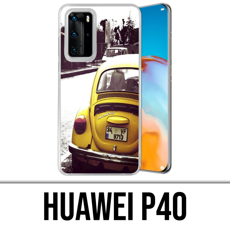 Custodia per Huawei P40 - Scarabeo vintage