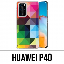 Coque Huawei P40 - Cubes-Multicolores