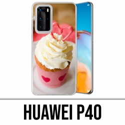 Coque Huawei P40 - Cupcake Rose