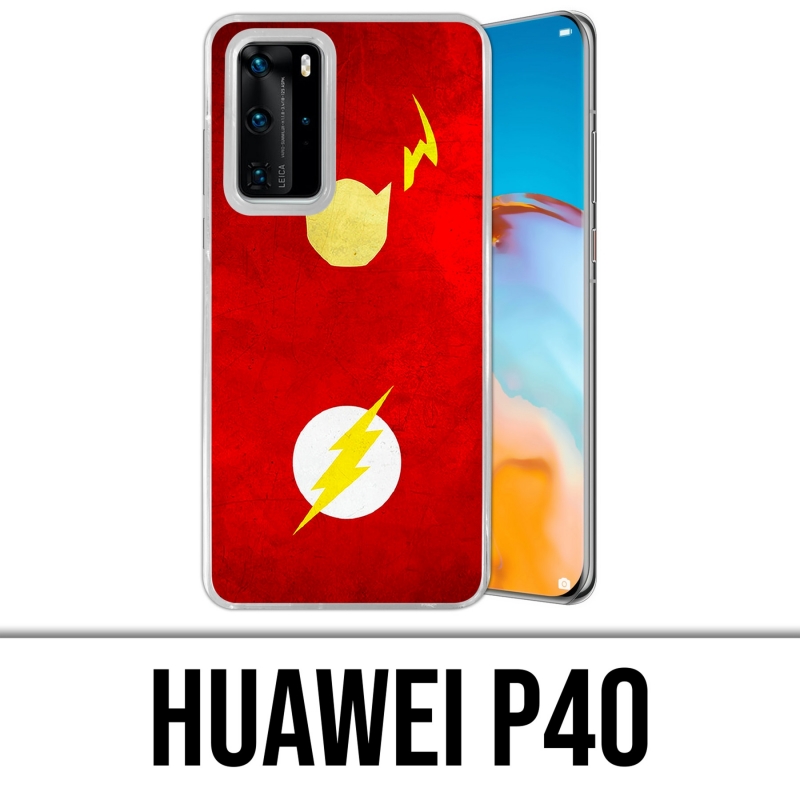 Custodia per Huawei P40 - Dc Comics Flash Art Design