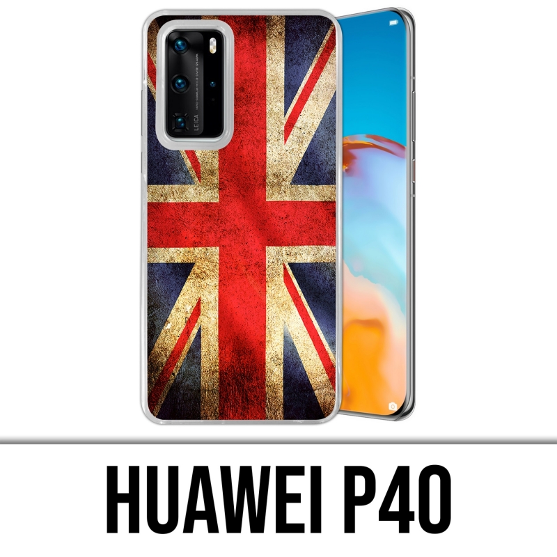 Custodia per Huawei P40 - Bandiera vintage del Regno Unito