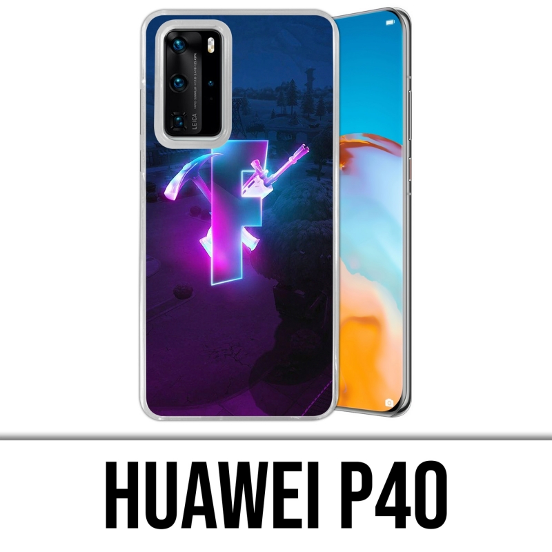 Custodia per Huawei P40 - Logo Fortnite Glow