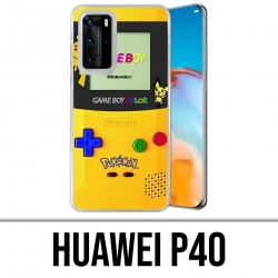 Custodia per Huawei P40 - Game Boy Color Pikachu Pokémon Giallo