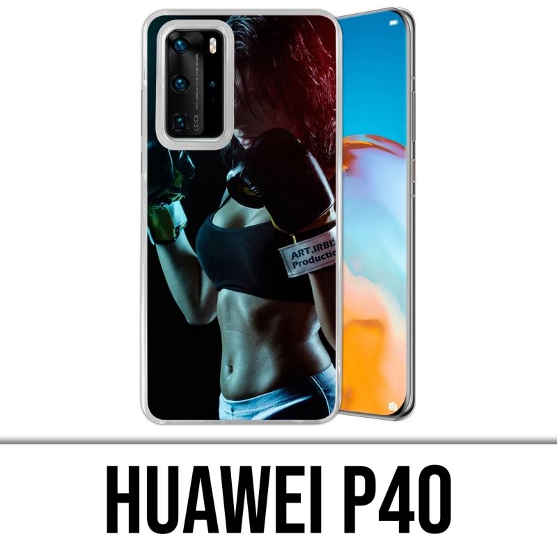 Coque Huawei P40 - Girl Boxe