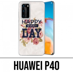 Custodia Huawei P40 - Happy Every Days Roses