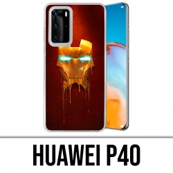 Funda Huawei P40 - Iron Man Dorado