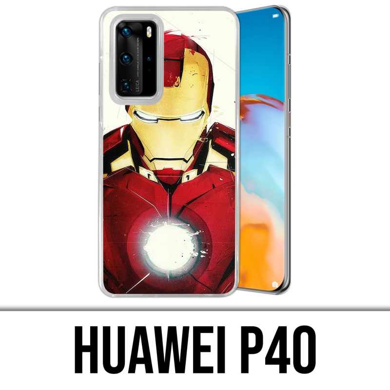 Huawei P40 Case - Iron Man Paintart