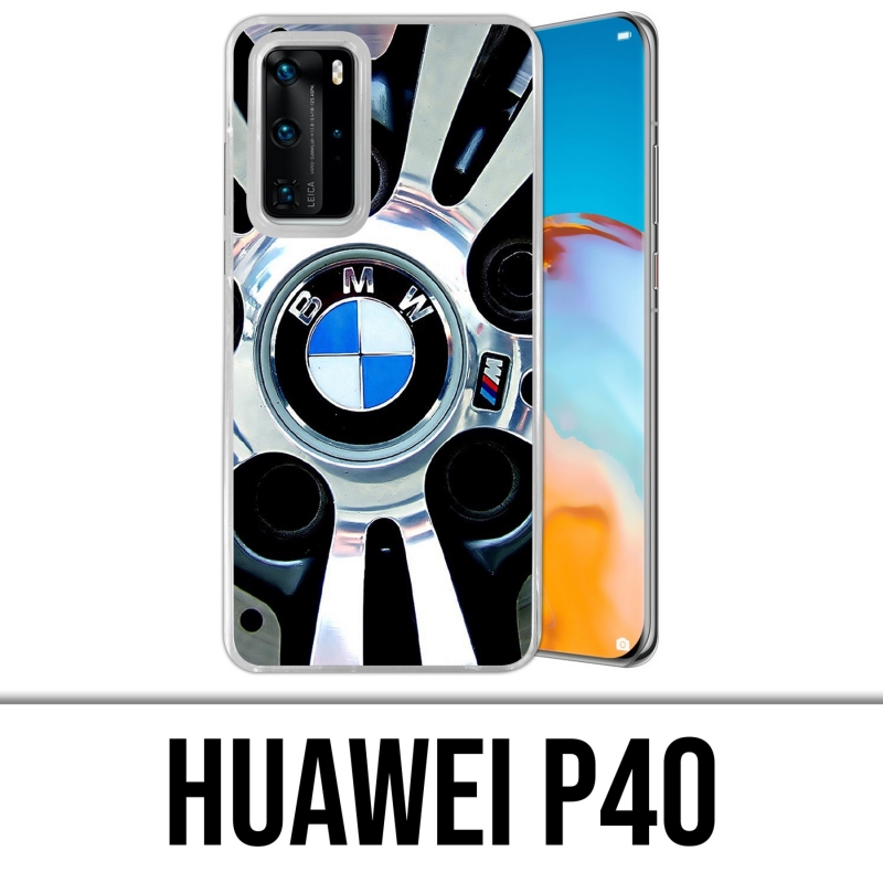 Custodia per Huawei P40 - Bmw con bordo cromato