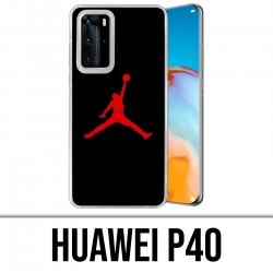 Custodia per Huawei P40 - Jordan Basketball Logo nera