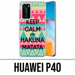 Huawei P40 Case - Keep Calm Hakuna Mattata