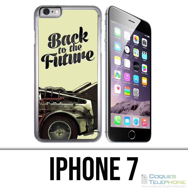 Coque iPhone 7 - Back To The Future Delorean