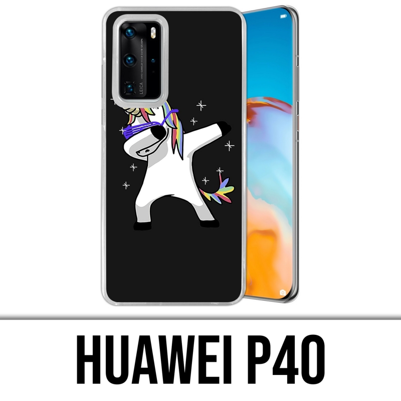 Huawei P40 Case - Tupfen Einhorn