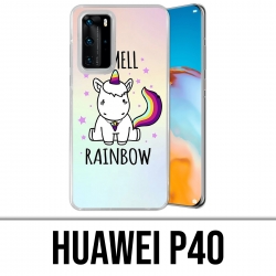 Funda para Huawei P40 - Unicornio, huelo a arco iris