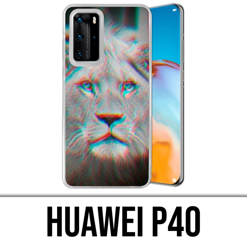 Funda Huawei P40 - León 3D