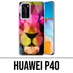 Custodia per Huawei P40 - Leone geometrico