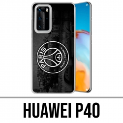 Coque Huawei P40 - Logo Psg Fond Black