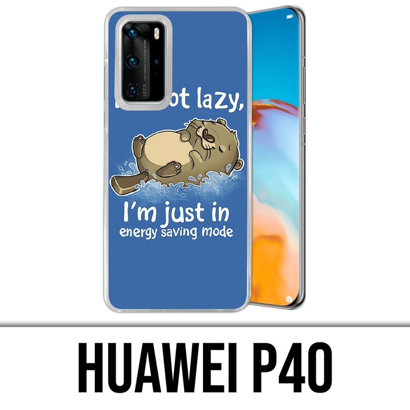 Coque Huawei P40 - Loutre Not Lazy