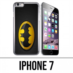 Coque iPhone 7 - Batman Logo Classic Jaune Noir