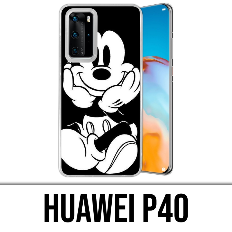 Huawei P40 Case - Black And White Mickey