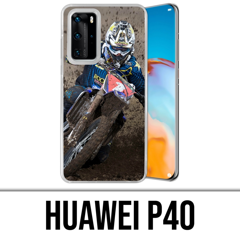 Coque Huawei P40 - Motocross Boue
