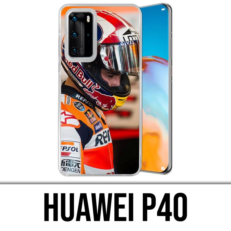 Cover Huawei P40 - pilota motogp marquez